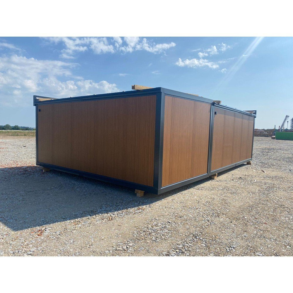 Módulo comercial combinado de 2 piezas, 3 x 6 m (36 m²)